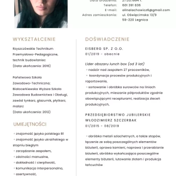 Pomoc domowa: Alina L.