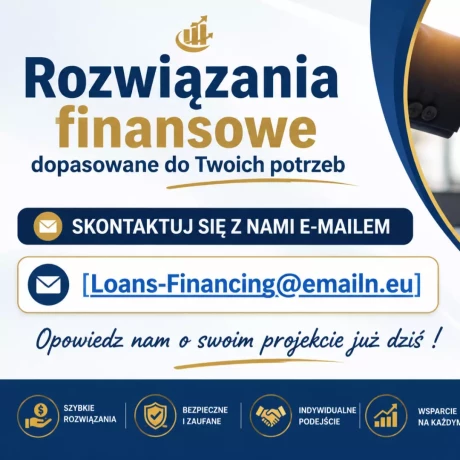 Szukam: Oferta pożyczki dla Ciebie